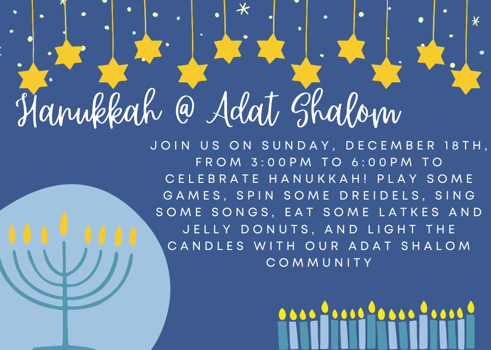 Adat Shalom's Hanukkah Party! - JConnect